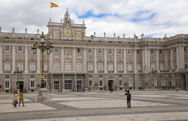Fototapeta na wymiar The Royal Palace of Madrid