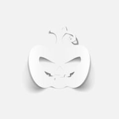 realistic design element: pumpkin
