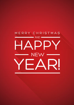 Merry Christmas and Happy New Year Card