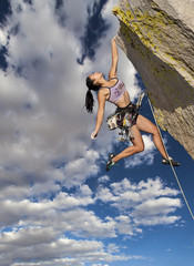 Climber on the edge.