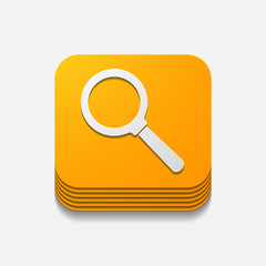 square button: magnifier