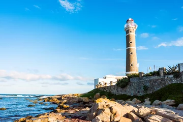 Fototapete Rund Lighthouse in Jose Ignacio near Punta del Este, Uruguay © Kseniya Ragozina