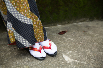 着物を着た女性