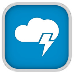 Cloudy with possibility of lightning sign