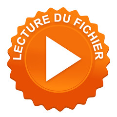 lecture du fichier sur bouton web denté orange