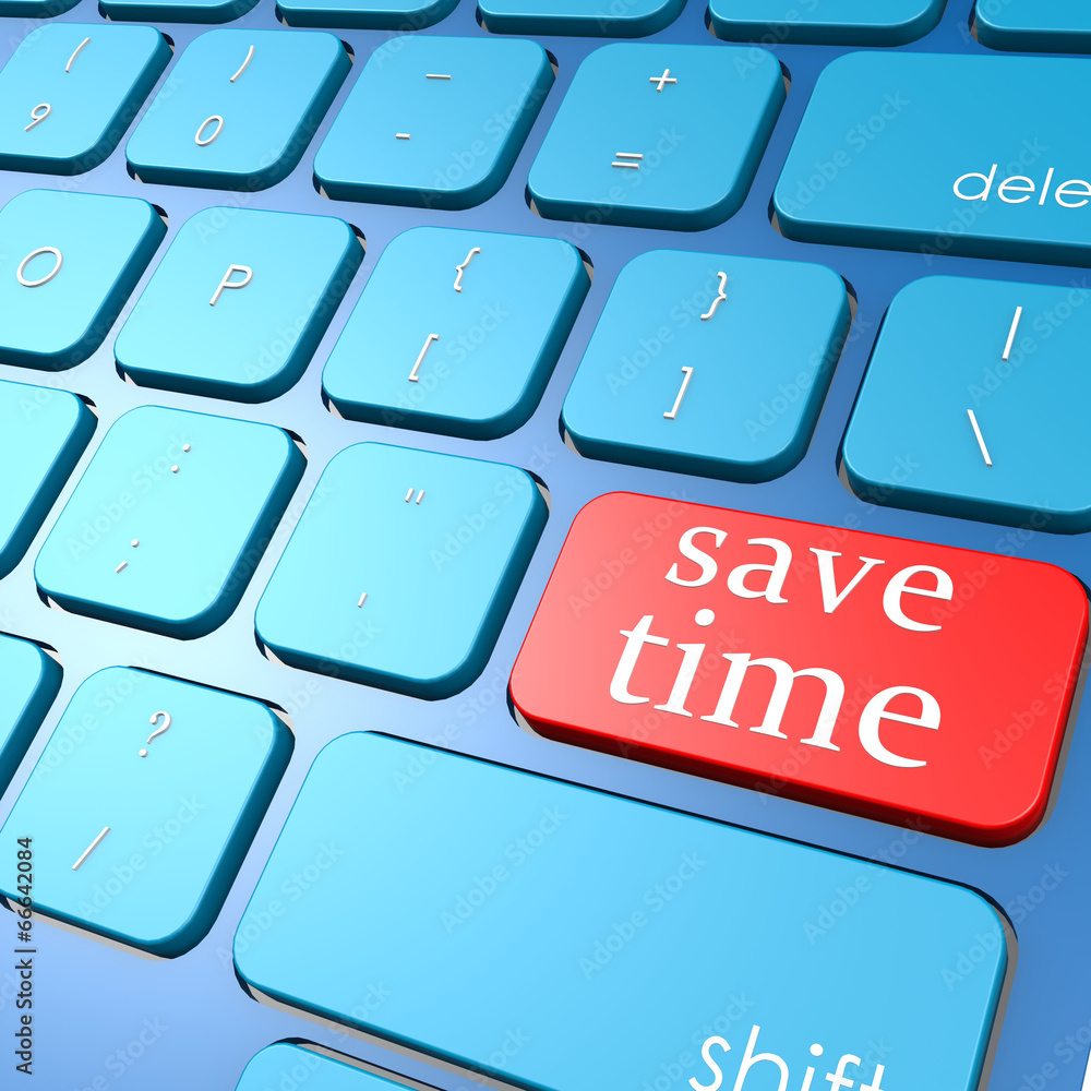 Poster save time keyboard