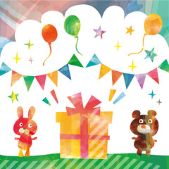 Obraz premium パーティー素材