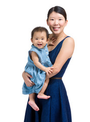 Happy daughter and mother