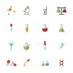 science icons vector eps10