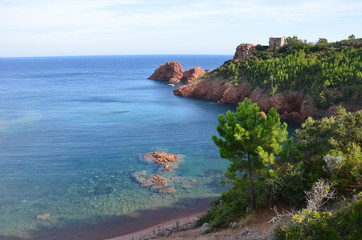 Massif de porphyre d'origine volcanique 