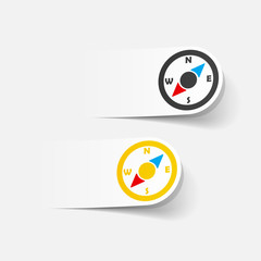 realistic design element: compass