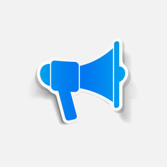 Fototapeta premium realistic design element: megaphone