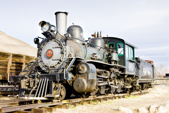 Stem Locomotive In Colorado Railroad Museum, USA