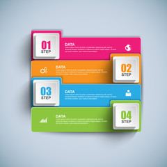 Infographics vector design template