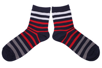 Pair of striped socks