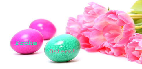 Beschriftete  Ostereier