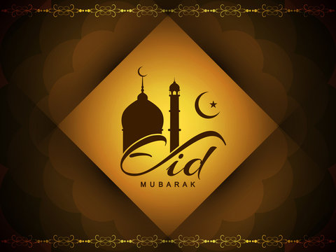 Beautiful Eid Mubarak background design