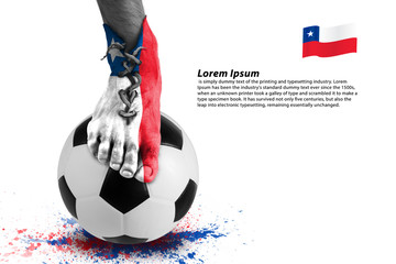 Abstract of soccer player shoes ,colorful splash with sport ball