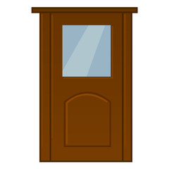 door isolated illustration