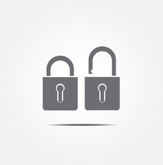 Open lock icon