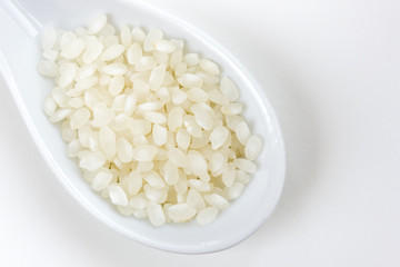 rice on white