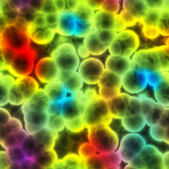 Bacteria cells close up