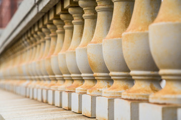 Rust on Concrete Balustrades