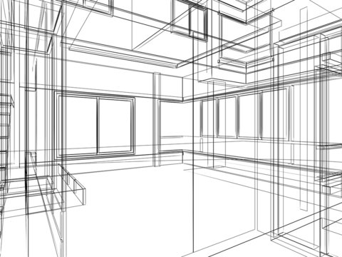 sketch design of interior 