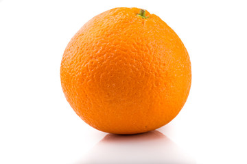 fresh orange isolated on white