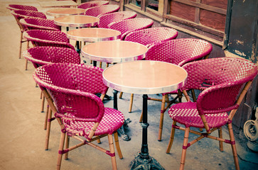 old-fashioned Cafe terrace