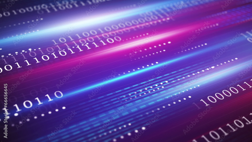 Poster digital data transfer blue technology loopable background
