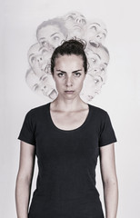 Schizophrenic woman
