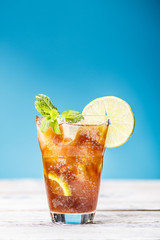Glass of ice tea
