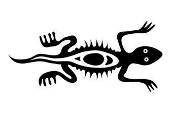 lizard in native style