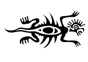 lizard in native style