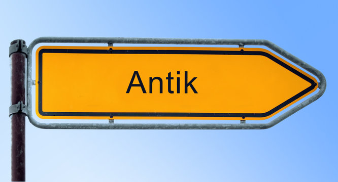 Strassenschild 6 - Antik