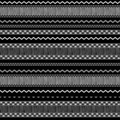 Ethnic ornament abstract geometric seamless fabric pattern.