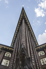 Fototapeta na wymiar Fassade Schokoladen Museum Hamburg