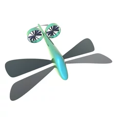 Tapeten vliegende robot drone © emieldelange