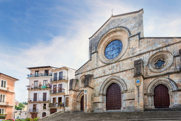 Fototapeta na wymiar Cathedral of Cosenza, Calabria, Italy
