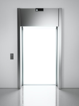 elevator with light inside