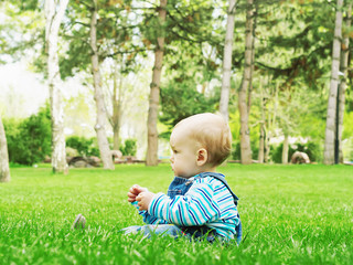 Baby in the park