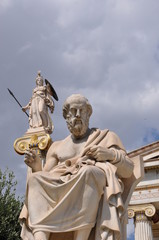 Fototapeta na wymiar Platon et Athena