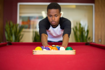 Playing pool