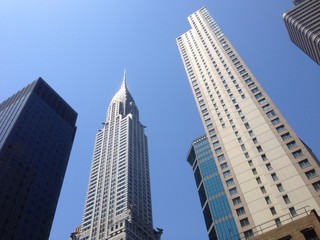 chrysler building Manhattan new york city - obrazy, fototapety, plakaty