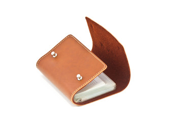 leather business card holder leather