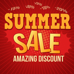 Summer sale design poster