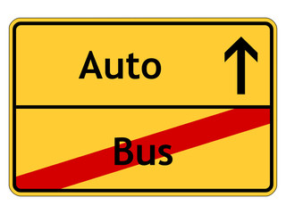 Auto statt Bus