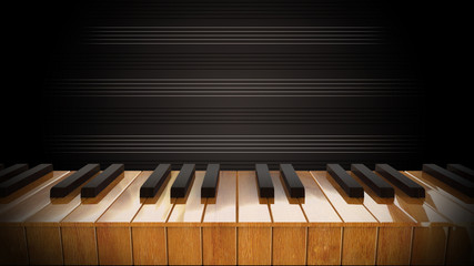 Fototapeta na wymiar Piano keys