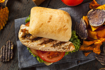 Healthy Grilled Chicken Sandwich © Brent Hofacker
